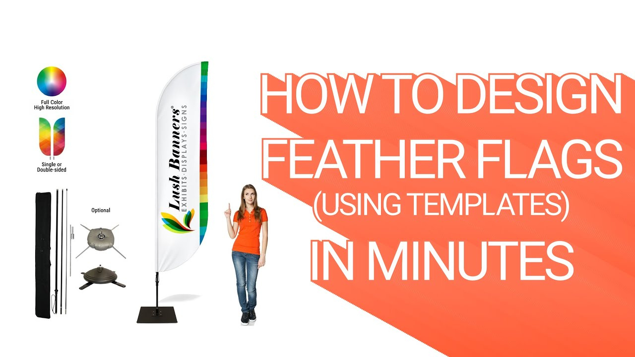 How To Design Feather Flag Banners In Minutes Using Adobe Illustrator Or  Photoshop throughout Feather Flag Banner Template
