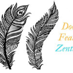 How To Doodle Feather   Zentangle Regarding Zentangle Feather Template