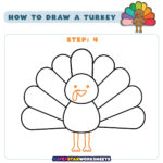 How To Draw A Turkey   Superstar Worksheets Pertaining To Easy Turkey Template