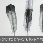 How To Draw And Paint Feathers | Laura Ashton Illustration & Design Intended For Paint Feather Template