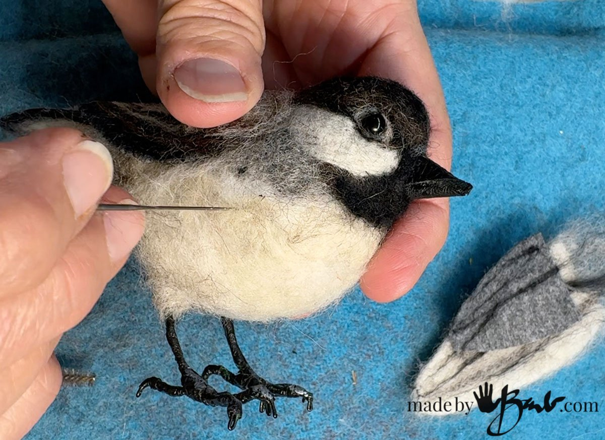 How To Make 3D Needle Felted Birds - Madebarb - Tips &amp;amp; Tricks regarding Bird Feather Out of Felt Template