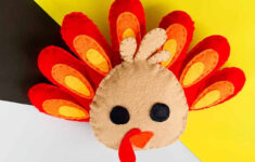 How To Make A Felt Turkey Plushie With Free Printable Pattern with regard to Felt Turkey Template