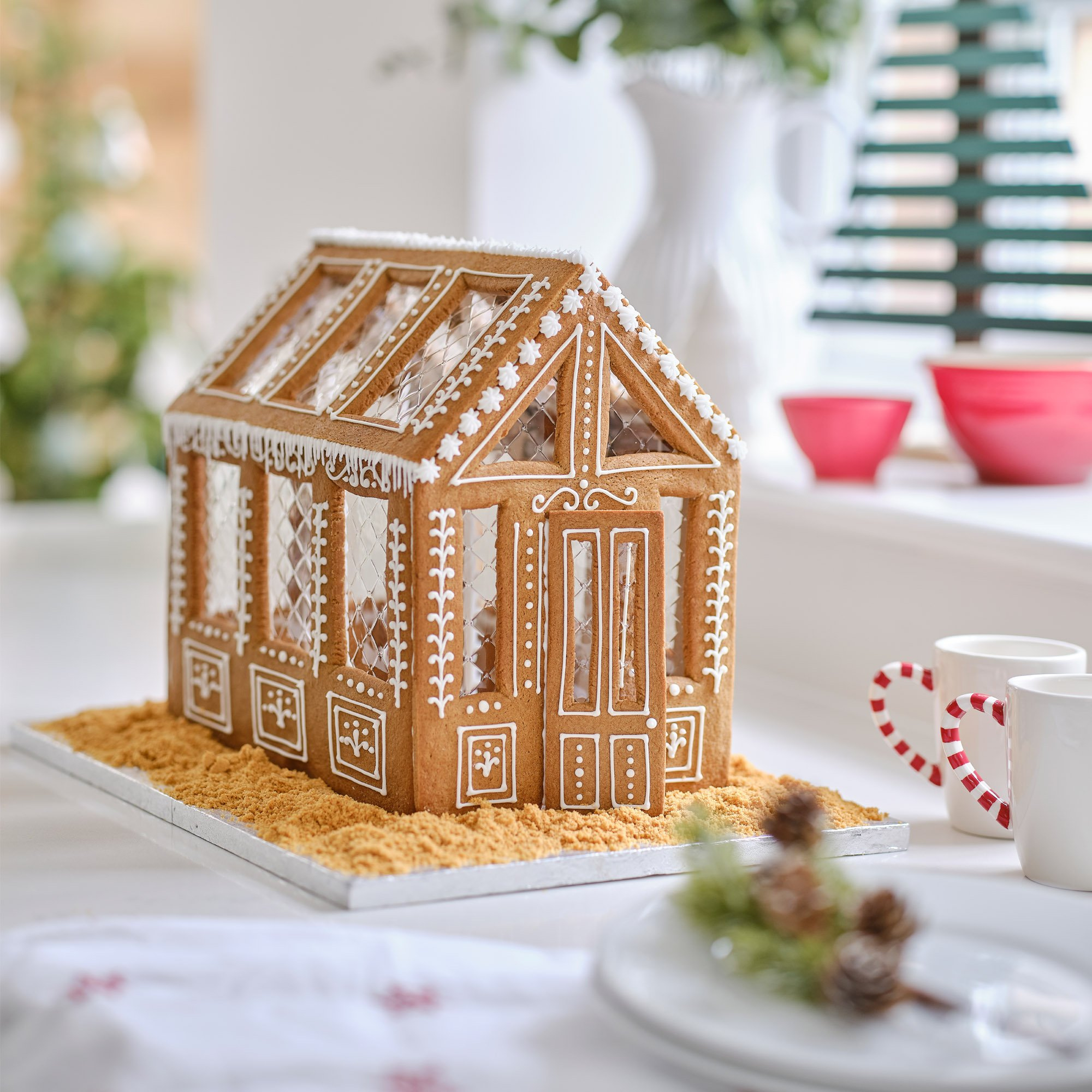 How To Make A Gingerbread Greenhouse | Hobbycraft with Greenhouse Gingerbread House Template