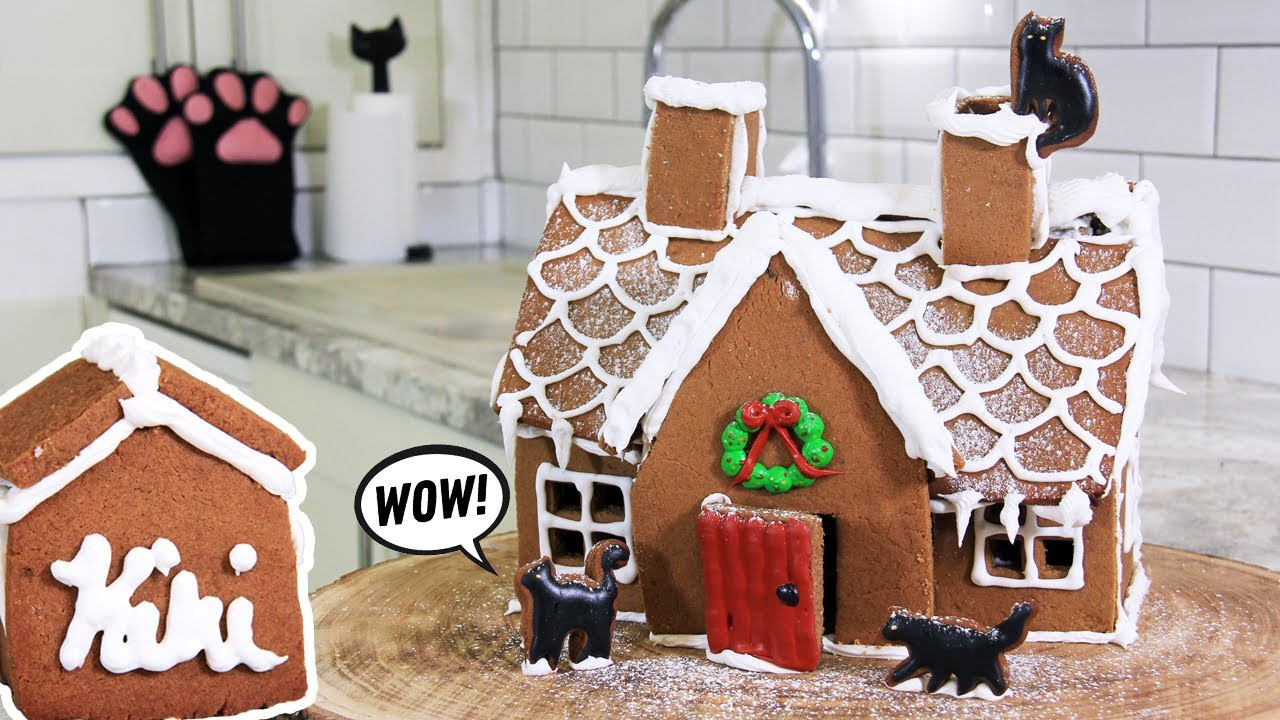 How To Make A Gingerbread House + Free Templates! with regard to Gingerbread Christmas House Template