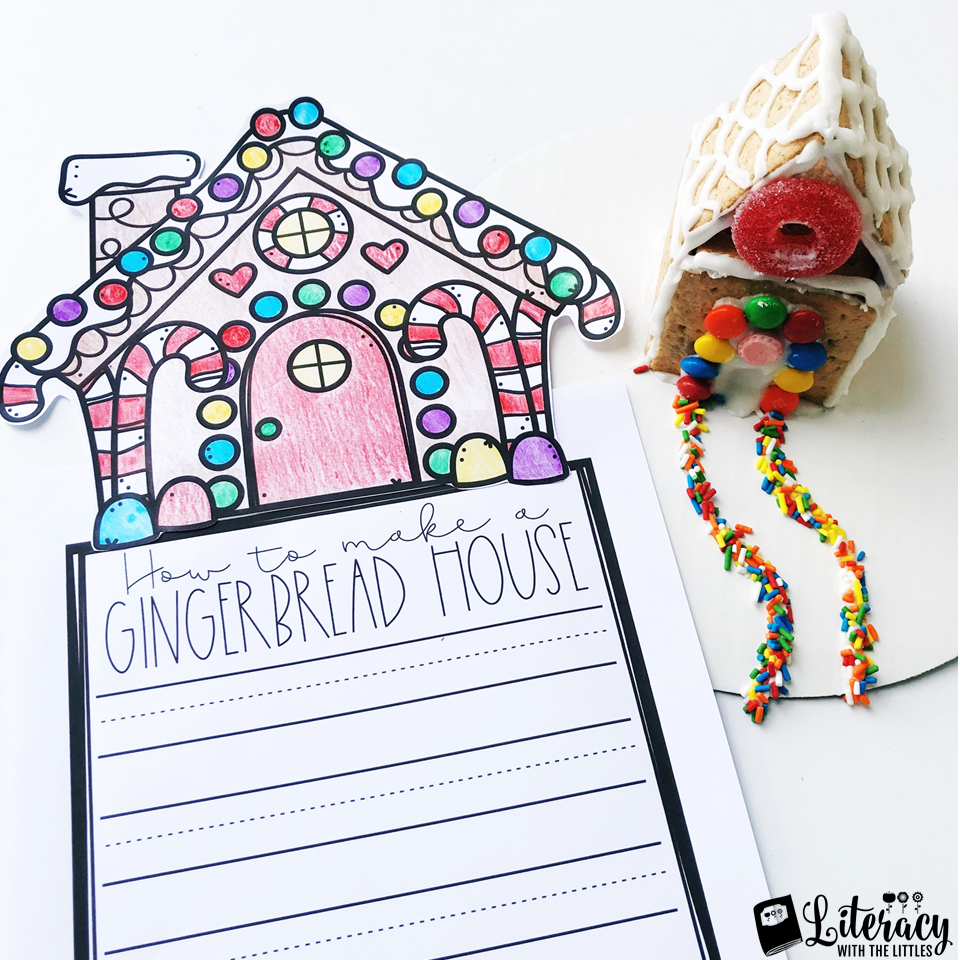 How To Make A Gingerbread House Free Writing Craftivity pertaining to Gingerbread House Writing Template
