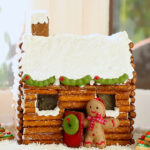 How To Make A Gingerbread House Log Cabin (No Kit Required)   Gemma'S  Bigger Bolder Baking 47 Within Gingerbread House With Chimney Template