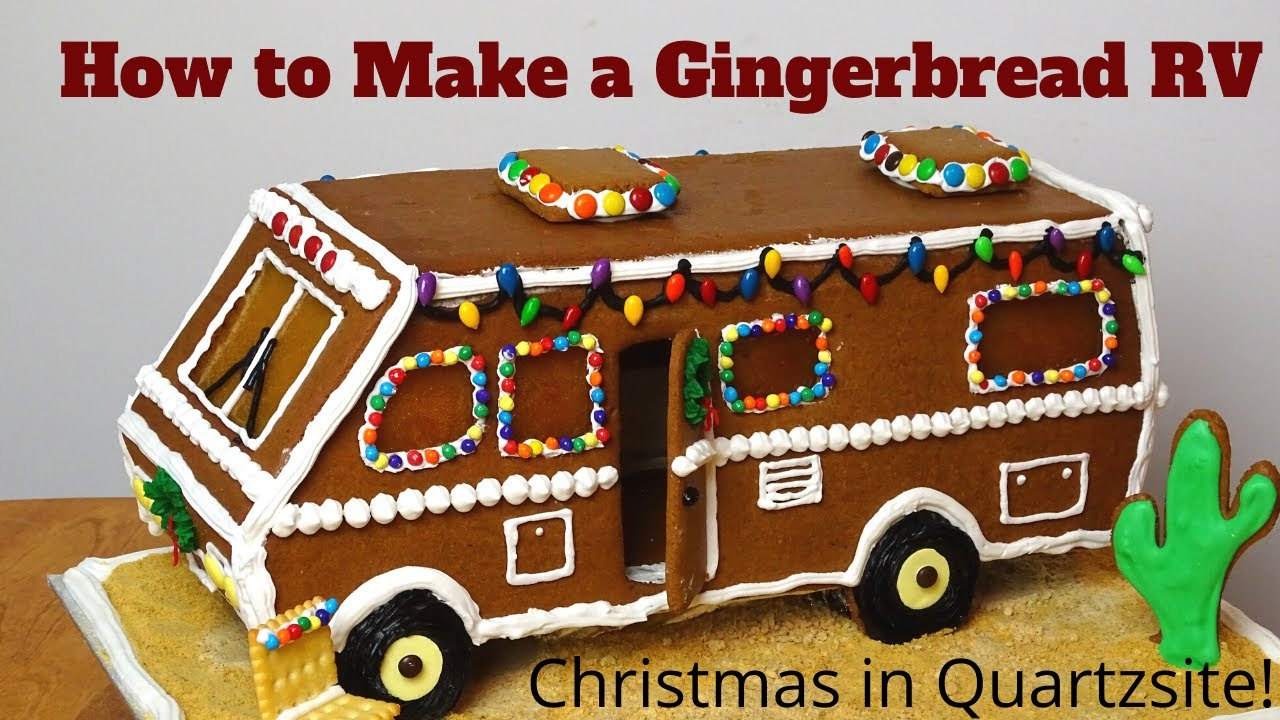 How To Make A Gingerbread Rv / Motorhome in Camper Gingerbread House Template