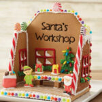 How To Make A Gingerbread Santa'S Workshop | Wilton Regarding Santa&#039;s Workshop Gingerbread House Template