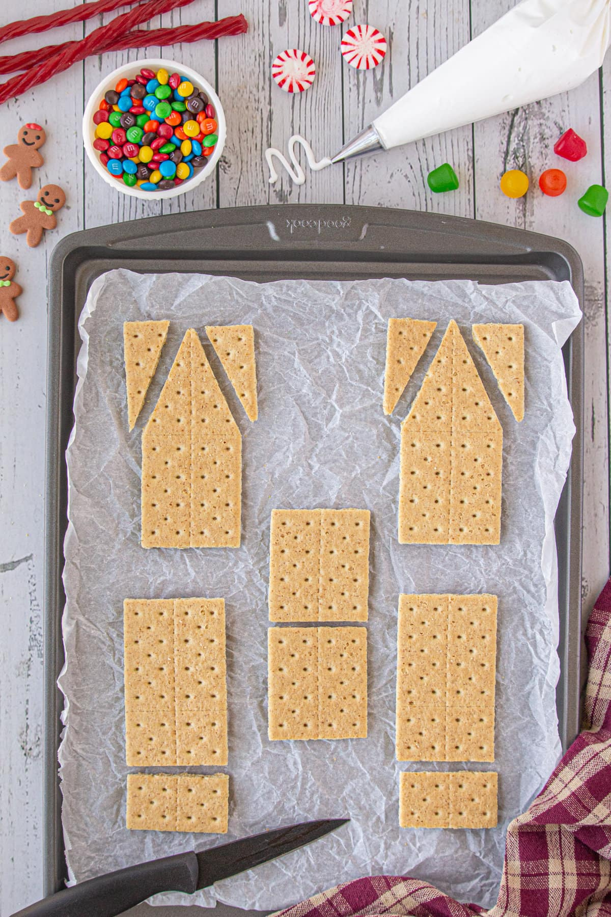 How To Make A Graham Cracker Gingerbread House - Restless Chipotle with Graham Cracker Gingerbread House Template