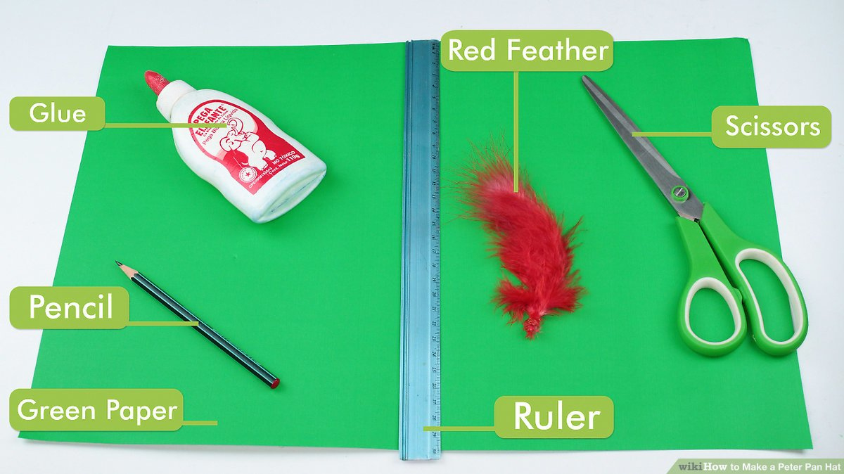 How To Make A Peter Pan Hat: 15 Steps (With Pictures) - Wikihow for Peter Pan Feather Template