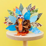 How To Make A Pinecone Turkey For Thanksgiving | Welcome To Nana'S For Pine Cone Turkey Craft Template