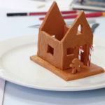 How To Make A Polymer Clay Gingerbread House With Regard To Clay Gingerbread House Template