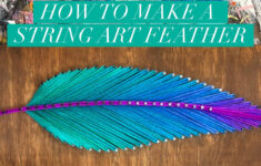 How To Make A String Art Feather regarding String Art Feather Template