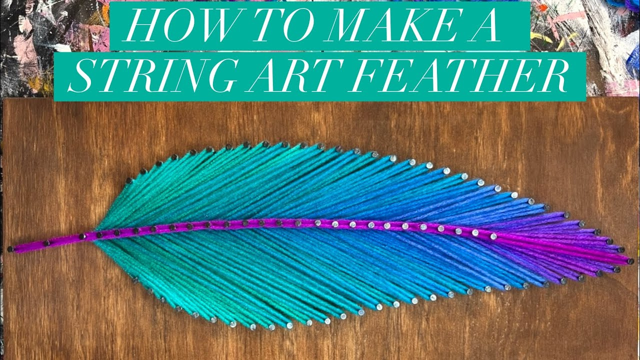 How To Make A String Art Feather within String Art Template Jpg Feather