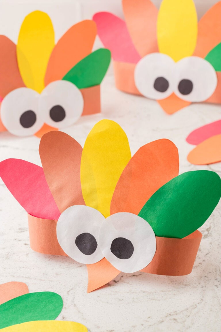 How To Make A Turkey Headband: A Fun And Easy Craft For Kids throughout Kids Craft Zone Feather Template