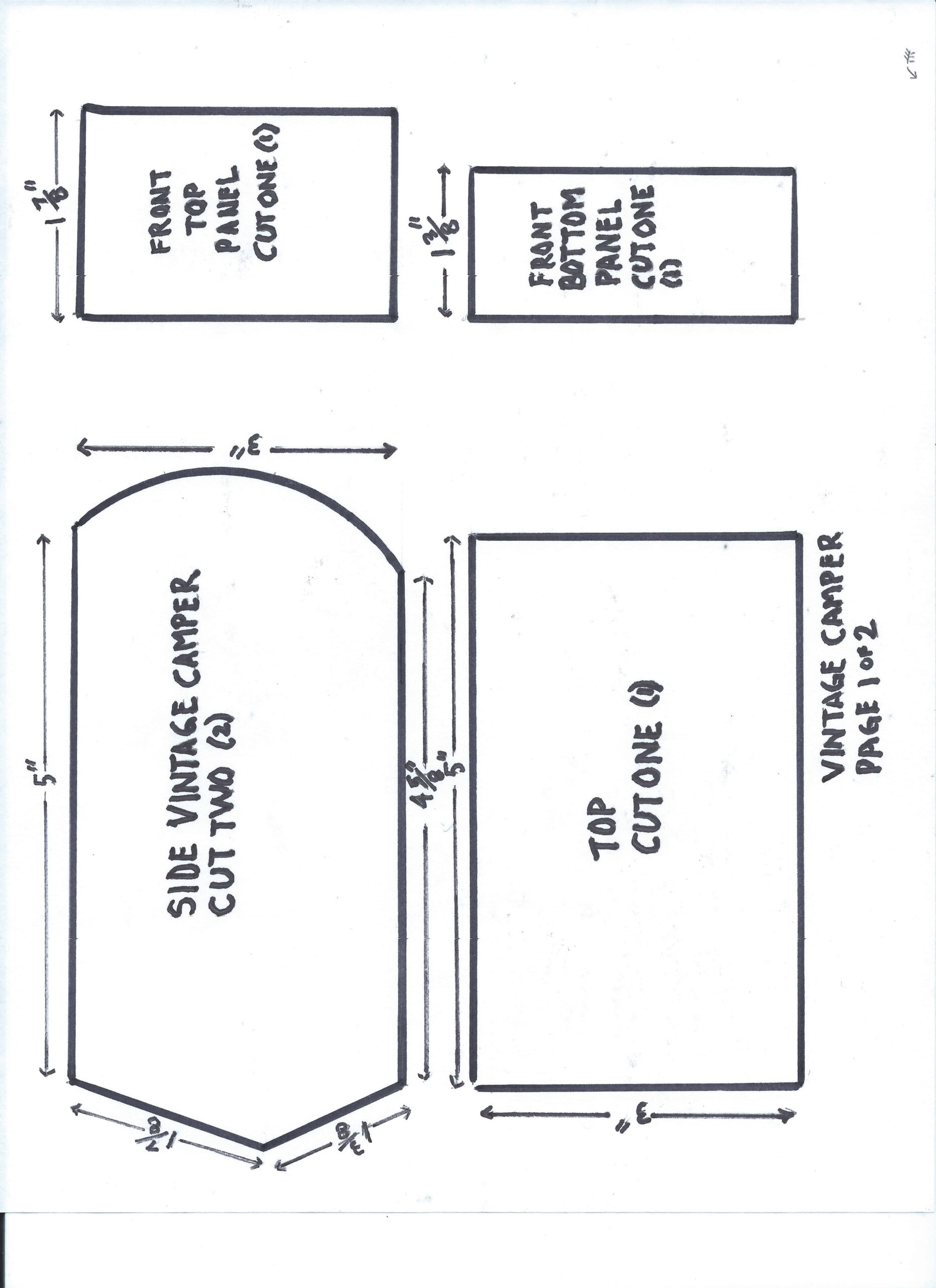 How To Make A Vintage Camper Gingerbread - The Joyous Family in Camper Gingerbread House Template