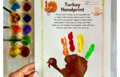 How To Make Cute Turkey Handprint Thanksgiving Kids Craft intended for Thanksgiving Craft Turkey Template