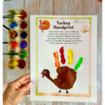 How To Make Cute Turkey Handprint Thanksgiving Kids Craft Throughout Turkey Card Template