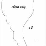 How To Make Map Paper Angel Wings Wall Decor   Pillar Box Blue For Cardboard Feather Template