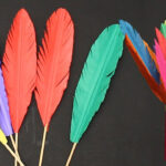 How To Make Paper Feathers | Diy Crafts Regarding Cardboard Feather Template