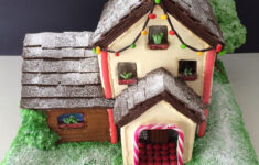 Howtocookthat : Cakes, Dessert & Chocolate | Two Storey with Two Story Gingerbread House Template