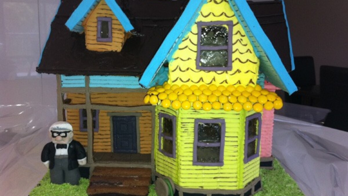 Howtocookthat : Cakes, Dessert &amp;amp; Chocolate | Up Gingerbread House within Up House Gingerbread Template