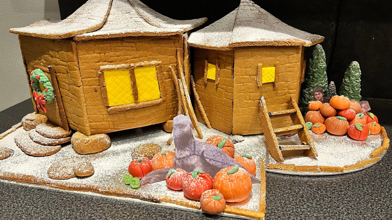 I Made Hagrid’s Hut Out Of Gingerbread! | Magical Christmas Baking pertaining to Hagrid&amp;#039;S Hut Gingerbread House Template