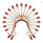 Indian Feather Headdress Illustration Vector Download Intended For Indian Feather Headdress Template