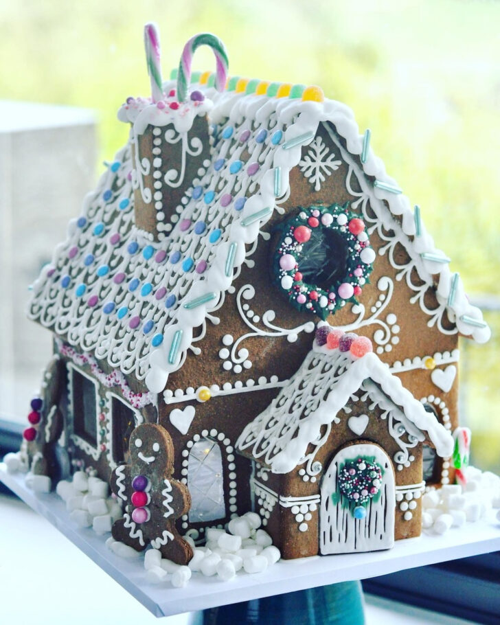Gingerbread House With Porch Template
