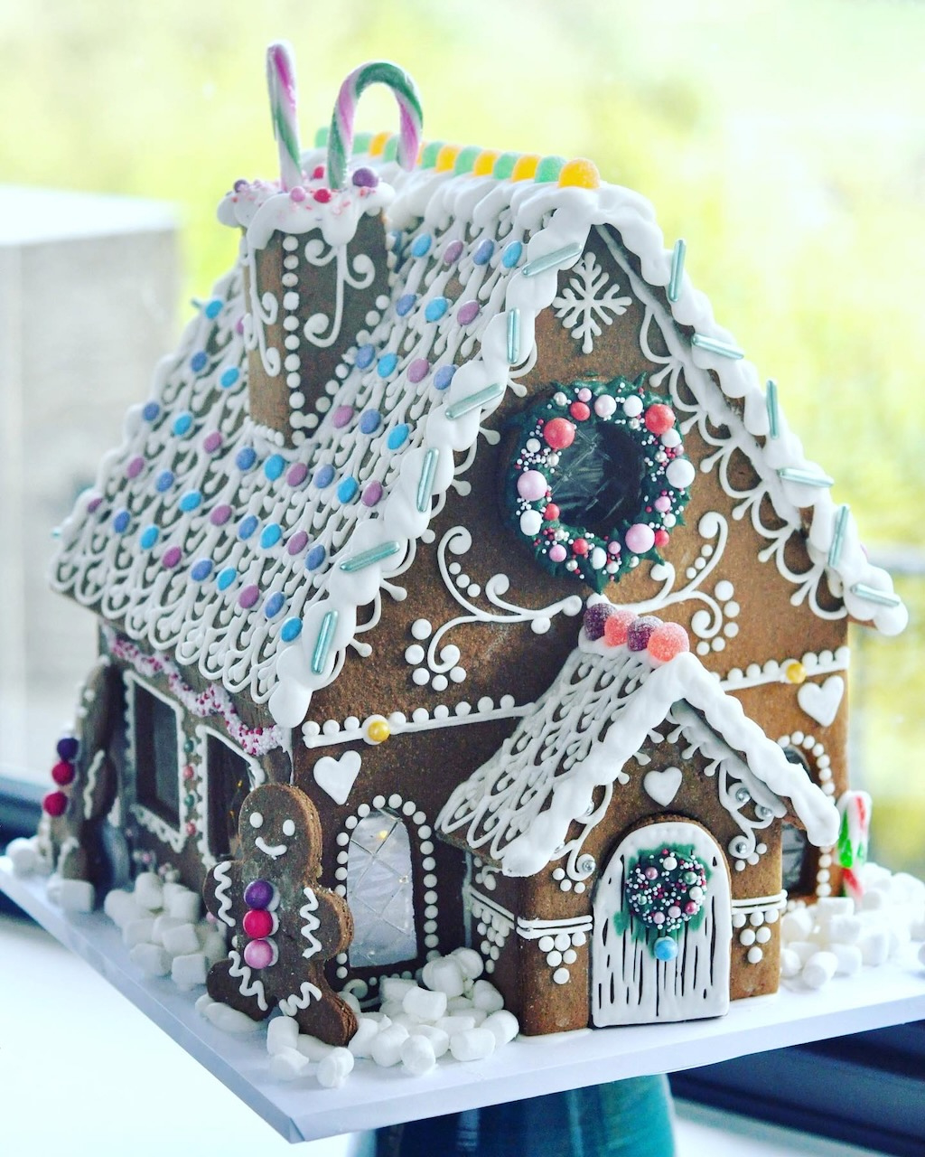 Large Gingerbread House » Gingerbread World inside Gingerbread House With Porch Template