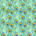 Lovely Peacock Feather Pattern With Flat Designshamudy Wall Art Inside Peacock Feather Template