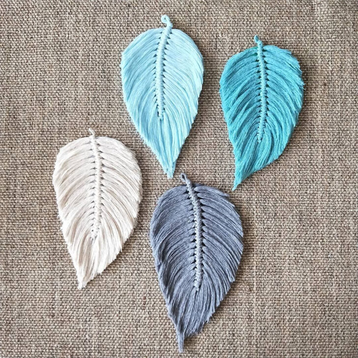 Macrame Feather Template Printable Free