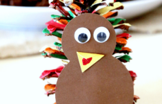 Make A Pinecone Turkey Craft With Our Free Printable! – Momdot inside Pine Cone Turkey Template