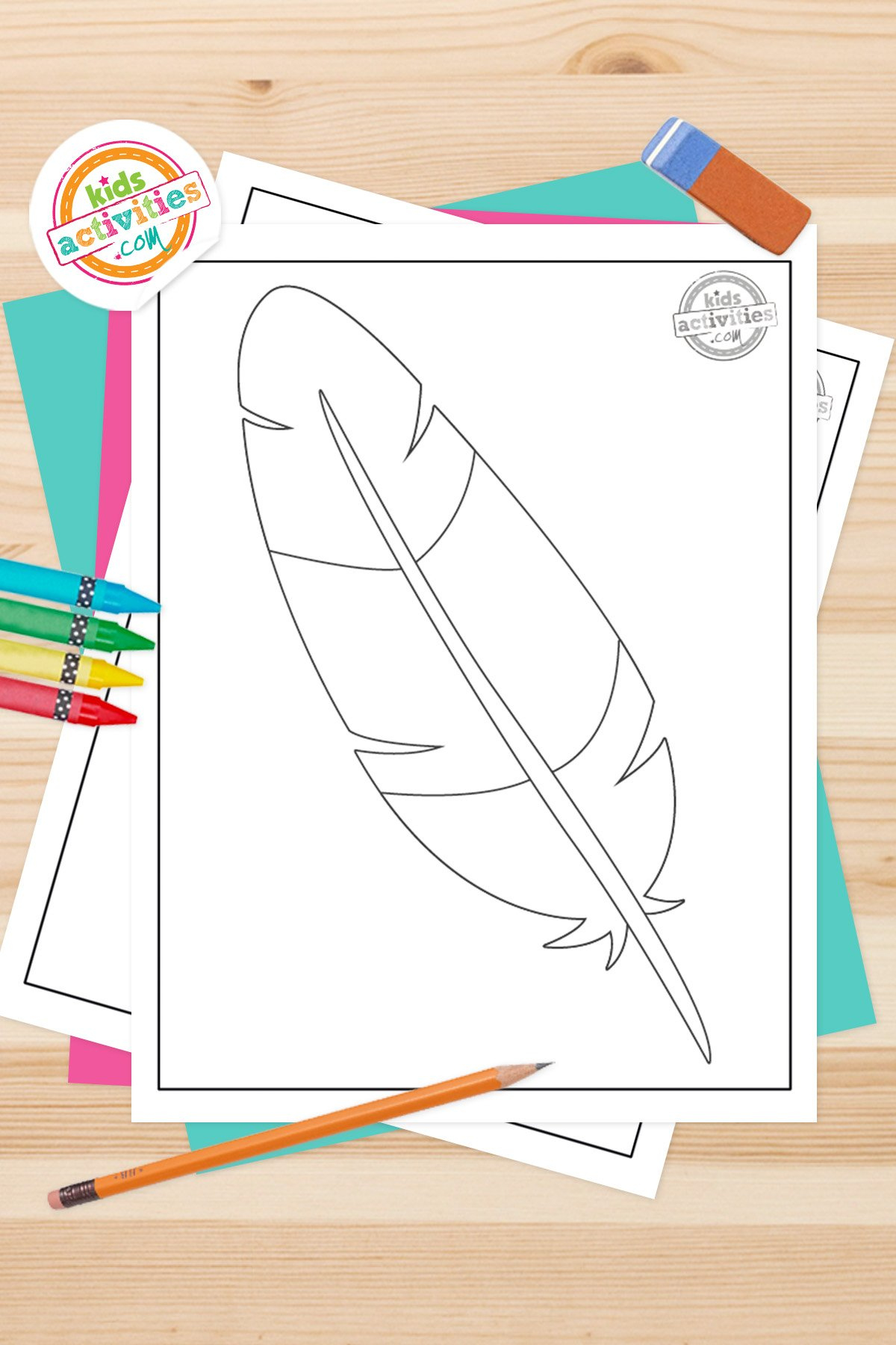 Make Thanksgiving Day Crafts With Turkey Feather Template | Kids throughout Big Feather Template