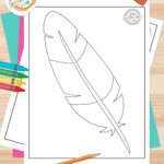 Make Thanksgiving Day Crafts With Turkey Feather Template | Kids With Preschool Feather Template