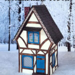 Make Your Own Gingerbread Tudor   A Cottage In The Forest Within Gingerbread House With Chimney Template