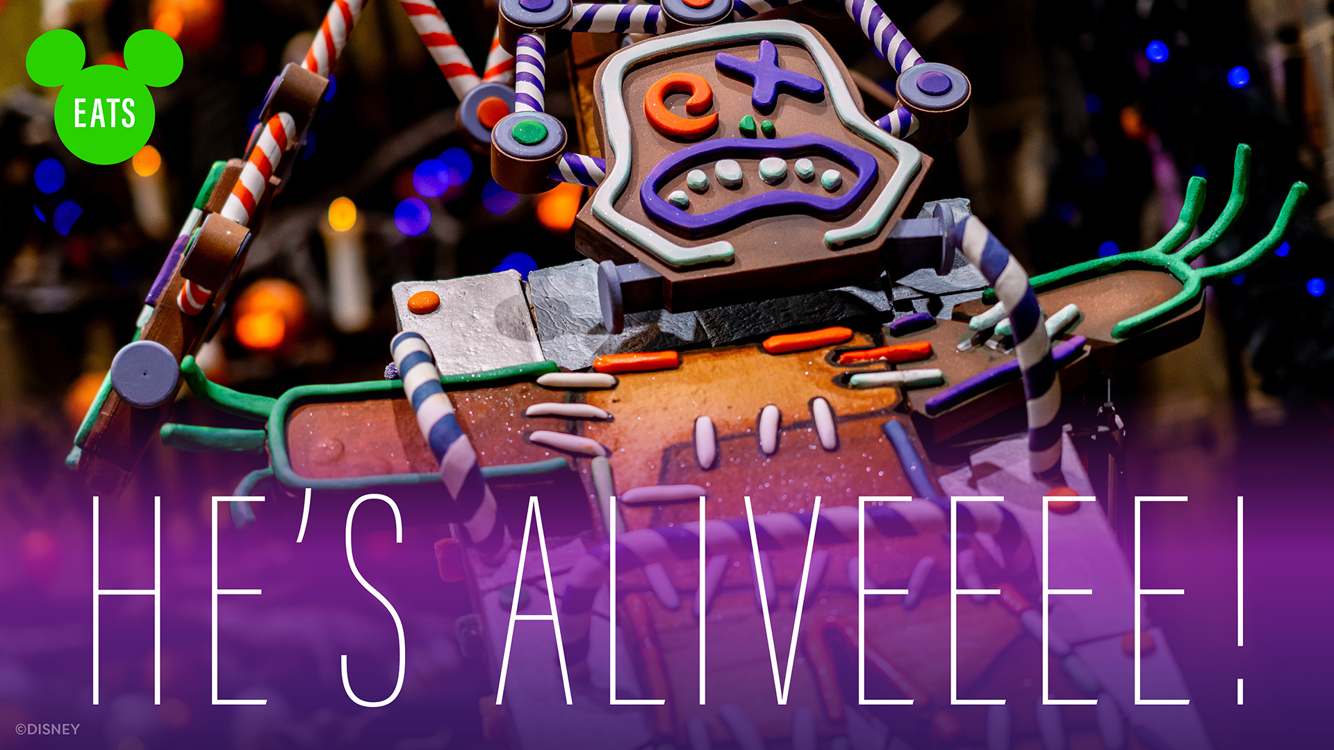 Making The 2024 Haunted Mansion Holiday Gingerbread House with Haunted Mansion Gingerbread House Template