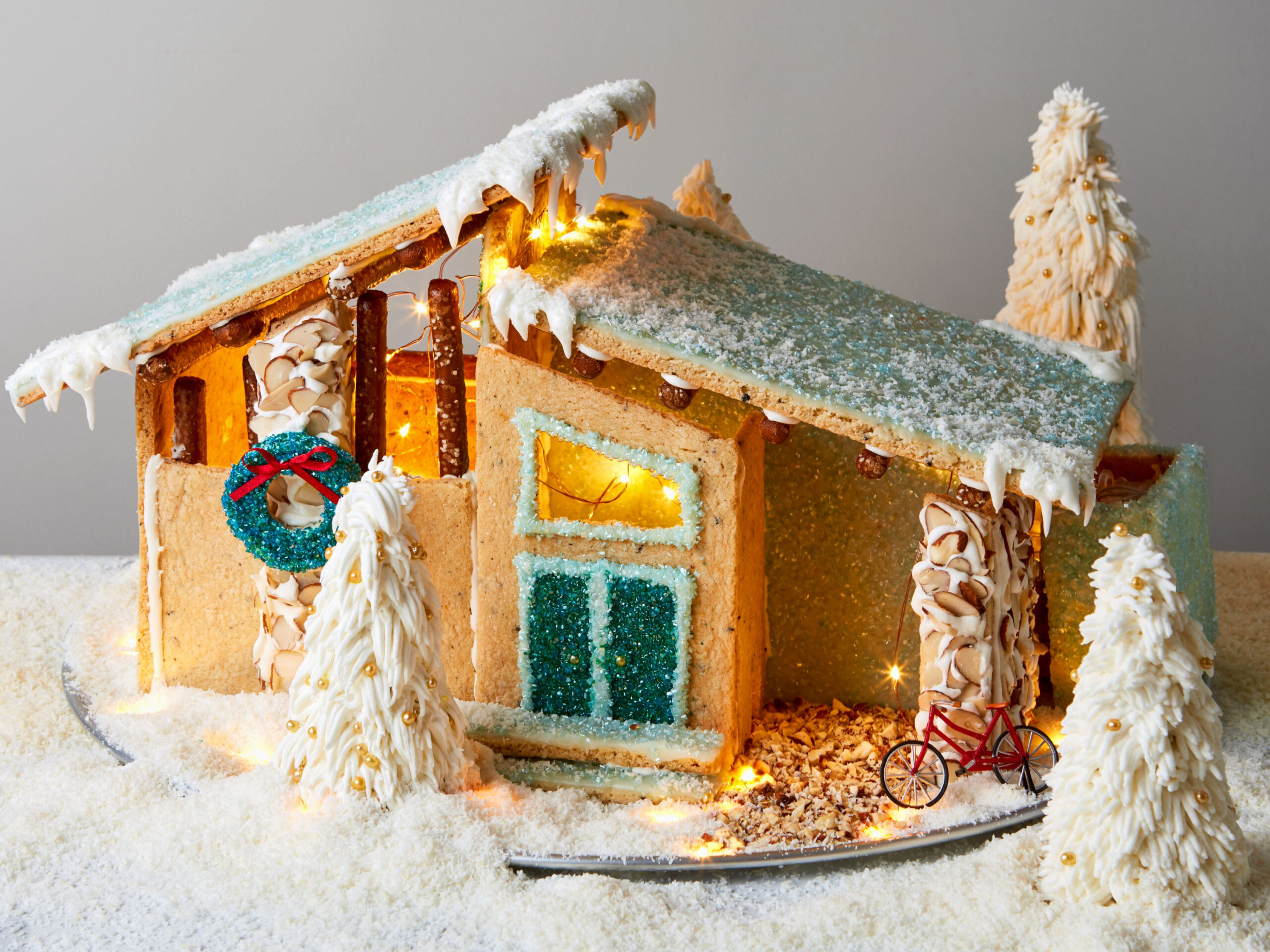 Mid-Century Modern Cookie House intended for Best Gingerbread House Template