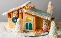 Mid-Century Modern Cookie House throughout Medium Sized Gingerbread House Template