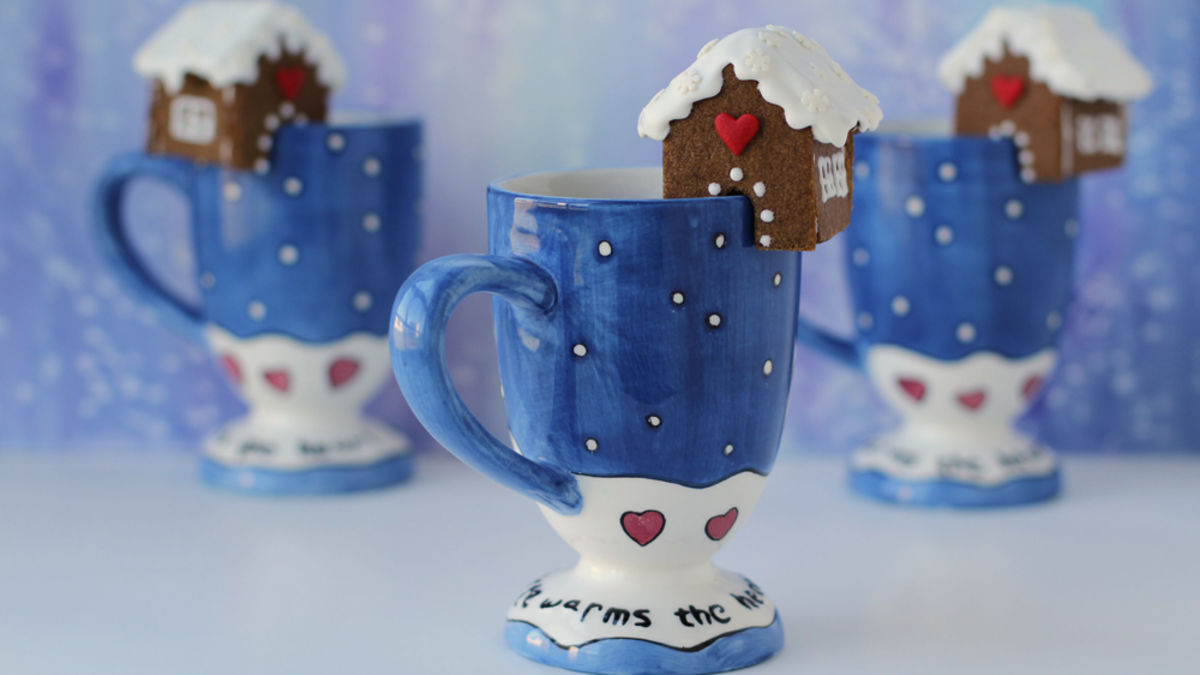 Mini Gingerbread Houses For Your Mugs for Mini Gingerbread House For Mug Template
