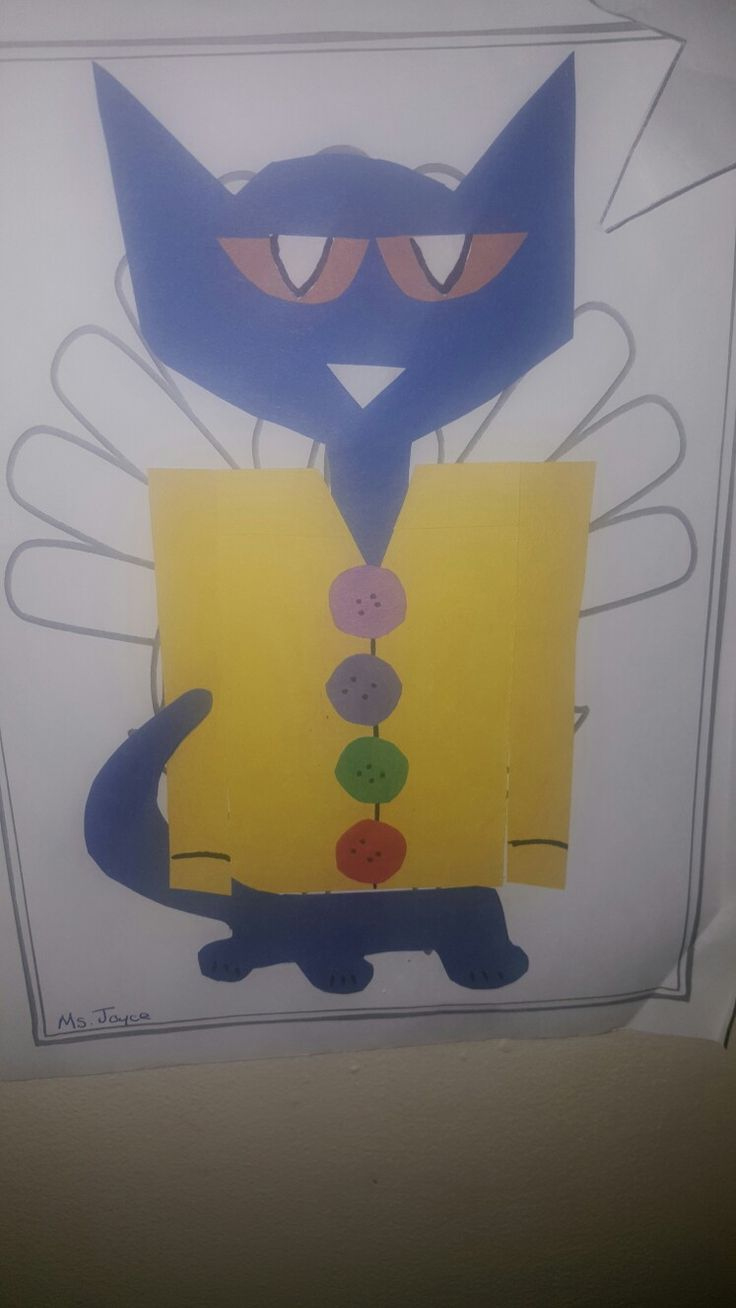 Miss Joyces Pete The Cat in Pete the Cat Turkey Disguise Template