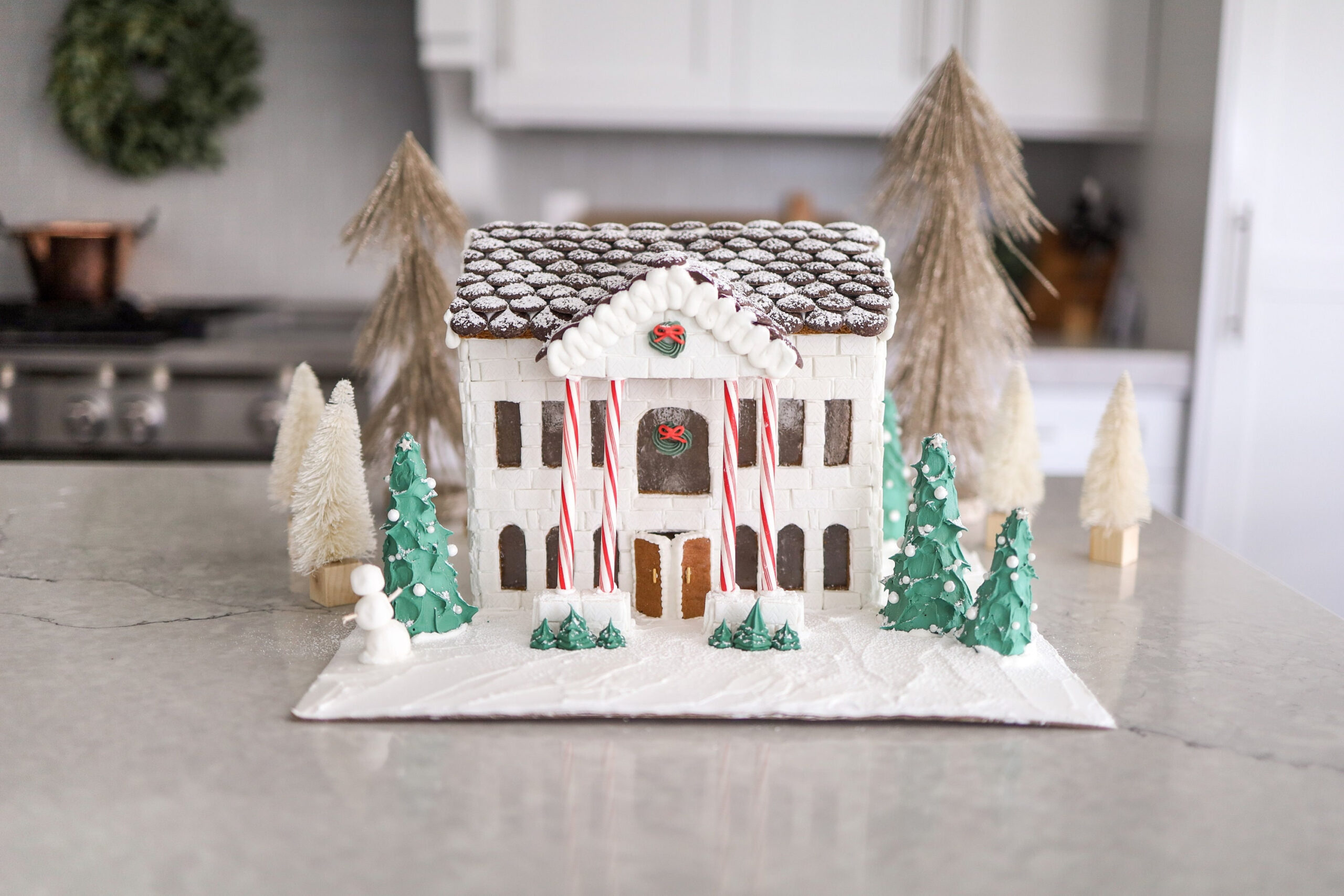 Modern Colonial [Gingerbread Template] - Etsy for Gingerbread House Templates For Sale