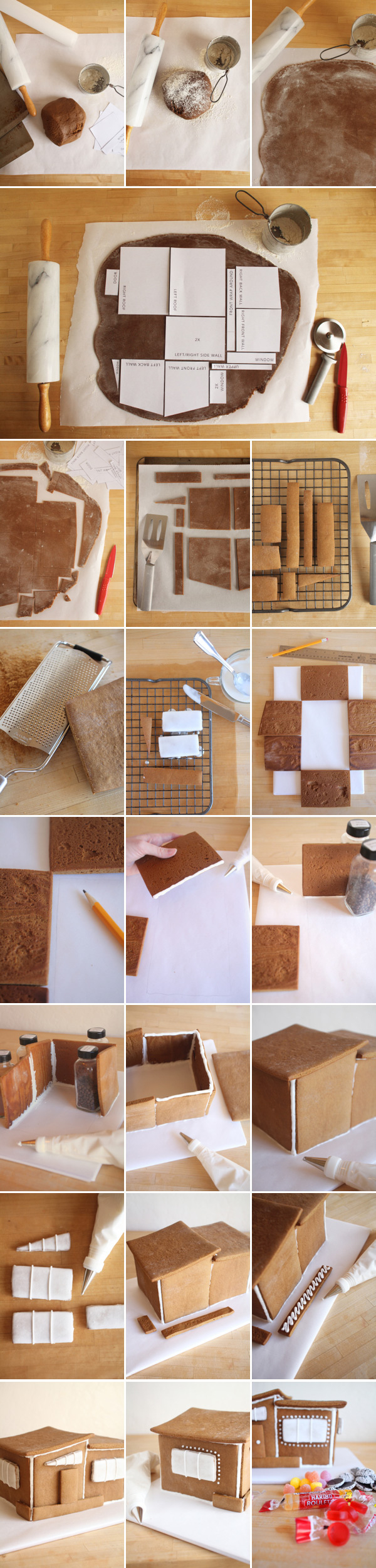 Modern Gingerbread House inside Mid Century Modern Gingerbread House Template