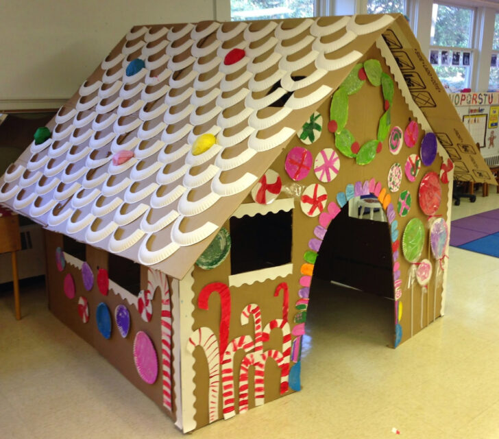 Full Size Gingerbread House Template
