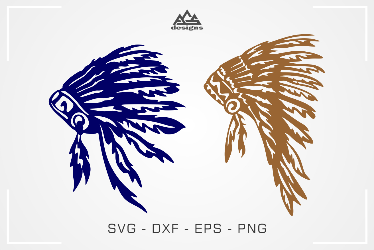 Native Indian Headdress Feathers Svg Designagsdesign inside Indian Headdress Feather Template