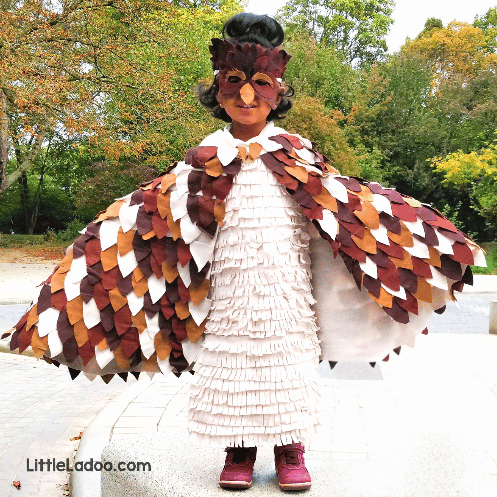 No-Sew Owl Costume - Anyone Can Make This Adorable Costume for Owl Costume Feather Template