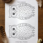 Owl Template (Free Printable)   Once Upon A Printable Pertaining To Owl Feather Template Printable