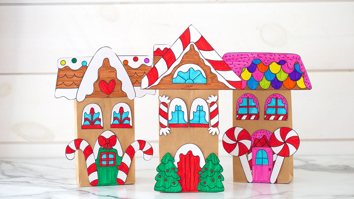 Paper Bag Gingerbread House - The Best Ideas For Kids for Printable Gingerbread House Template For Paper Bag