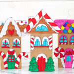 Paper Bag Gingerbread House   The Best Ideas For Kids Pertaining To Gingerbread House Paper Bag Craft Free Template