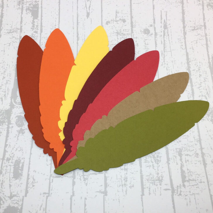 Thanksgiving Turkey Feather Template